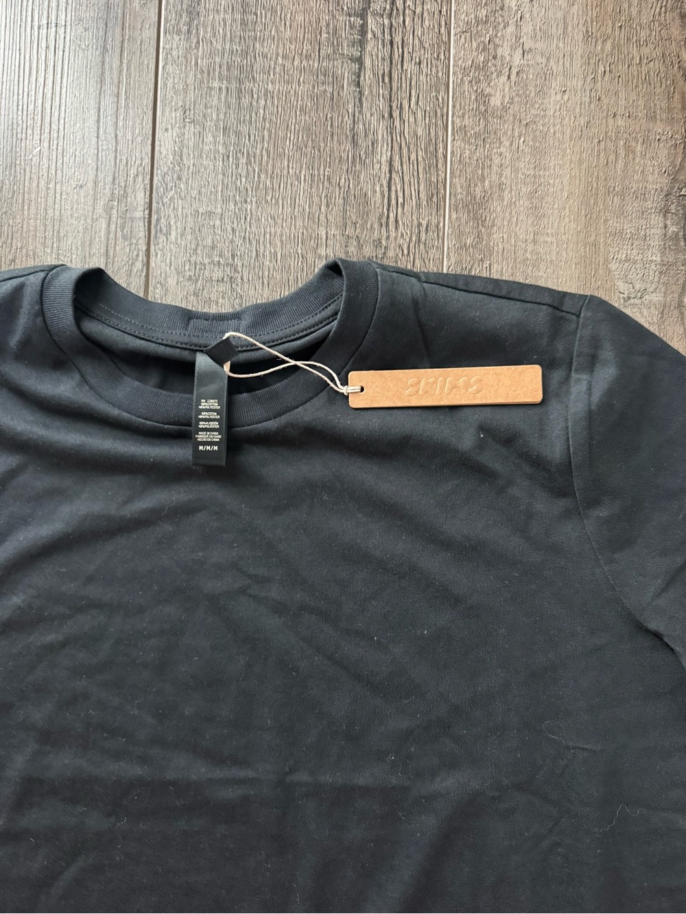 SKIMS Poly Cotton Jersey Tshirt Soot Medium - Picture 5 of 7
